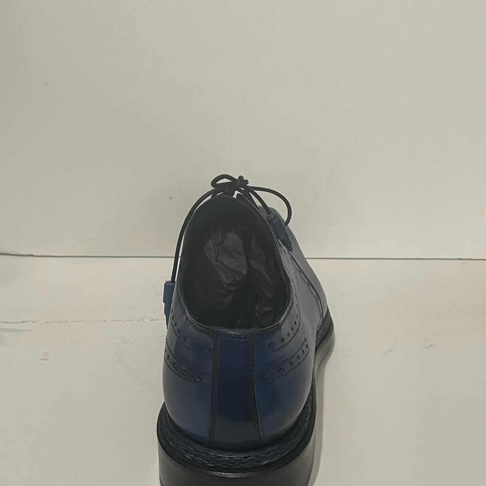 Emilio Franco shoes navy Oxford leather calf /leather sole - Picture 4 of 5